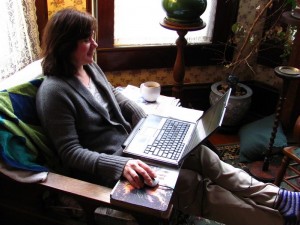 Isabelle Dijols, updating The Sanguine Root, in Thomasville, Georgia