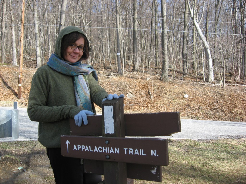 Isabelle eagerly awaits the hike on the internationally renowned Appalachian Trail