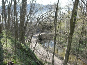 The parking area and trailhead, Shenks Ferry Wildflower Preserve: A rich ravine habitat on the lower Susquehanna River Valley, Pennsylvania