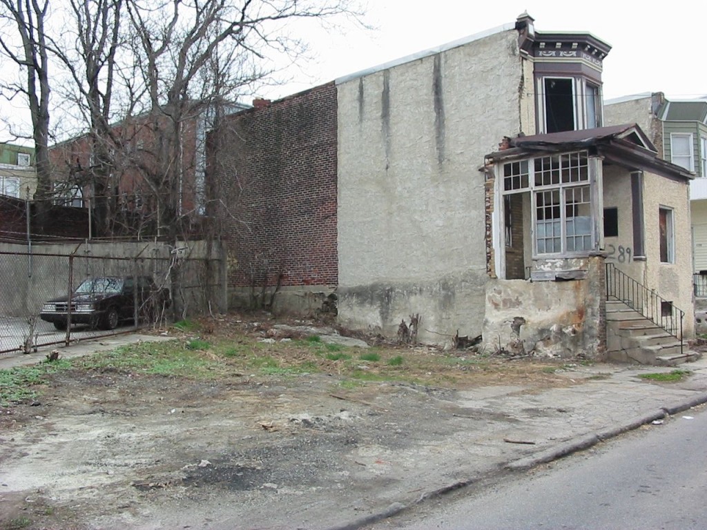 The site of the future vegetable garden of the Sanguine Root, Viola Street Philadelphia