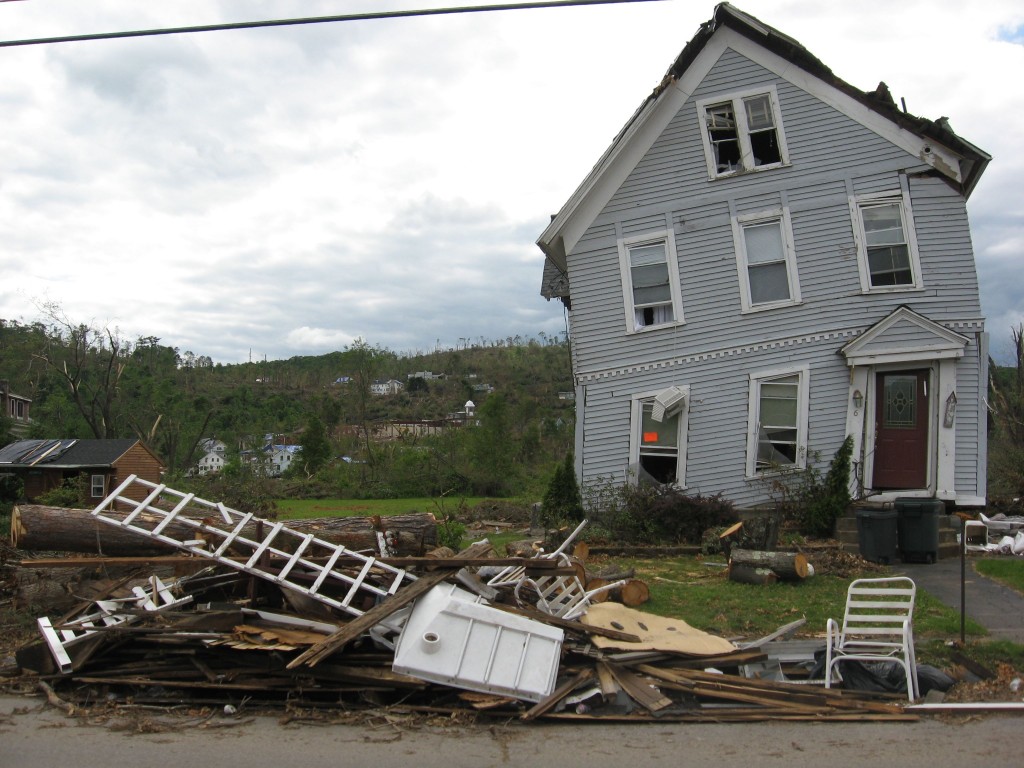 The Aftermath of the June 2011 tornado,  Monson Massachusetts