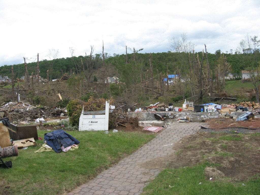 The Aftermath of the June 2011 tornado,  Monson Massachusetts