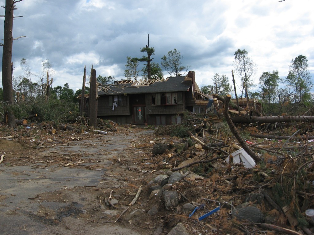 The aftermath of the June 2011 tornado,  Monson Massachusetts